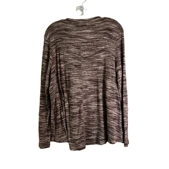 KNOX Rose Women's Sweater Brown & Beige Stripes Long Sleeves Size XXL - Picture 5 of 10